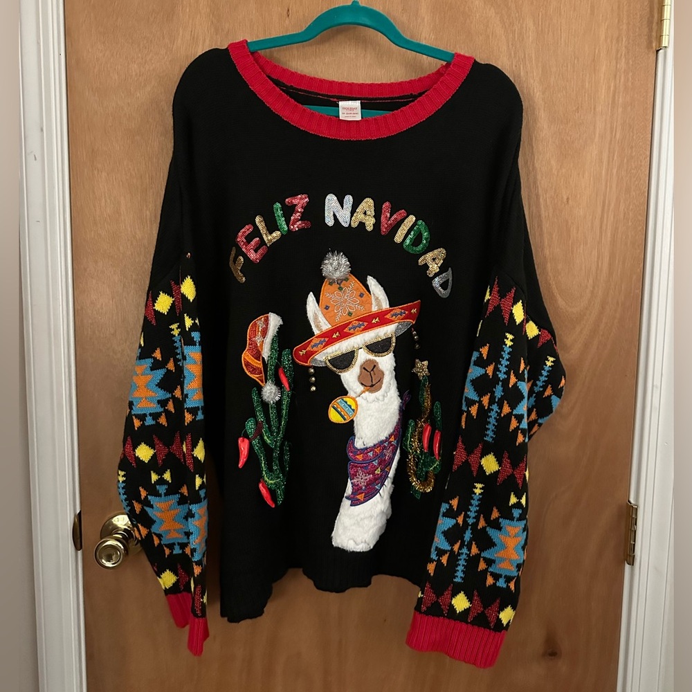 Plus Size Christmas Sweater, Size 3X